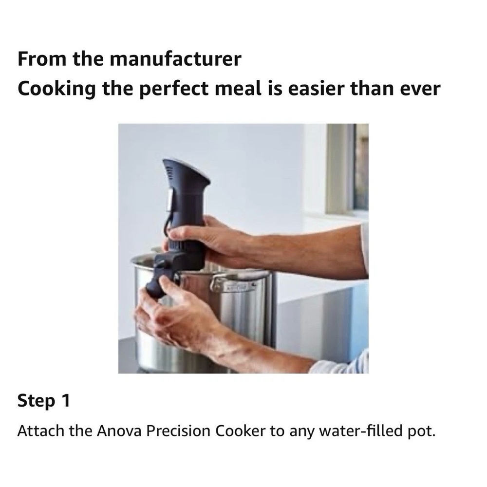 NEW Anova A 2.2 Precision Cooker Black Stainless Steel 800W Bluetooth Sous Vide - Picture 9 of 16
